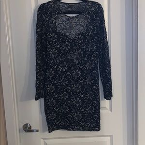 EXPRESS lace body con dress